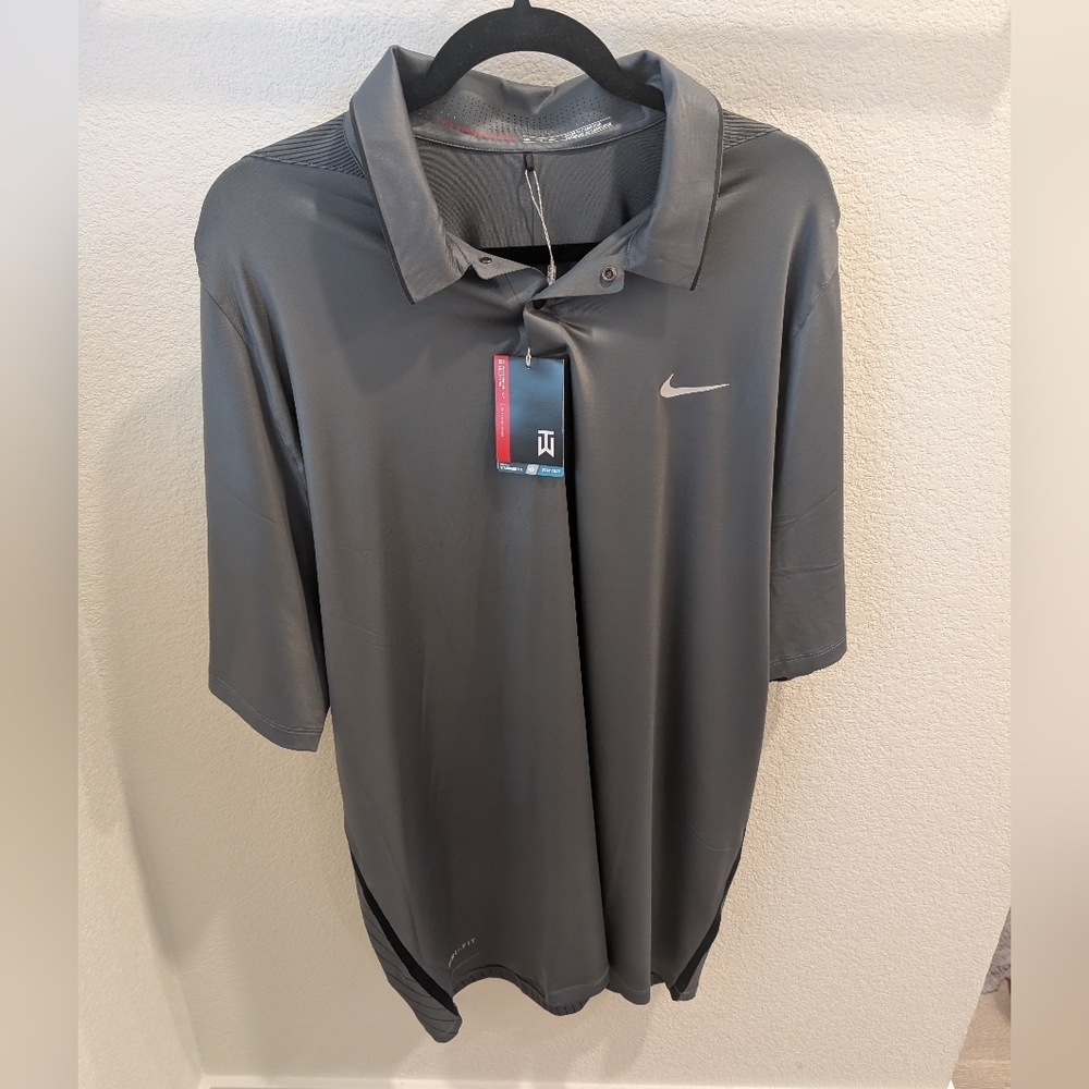 Nike Tiger Woods Men's Charcoal Polo Shirt